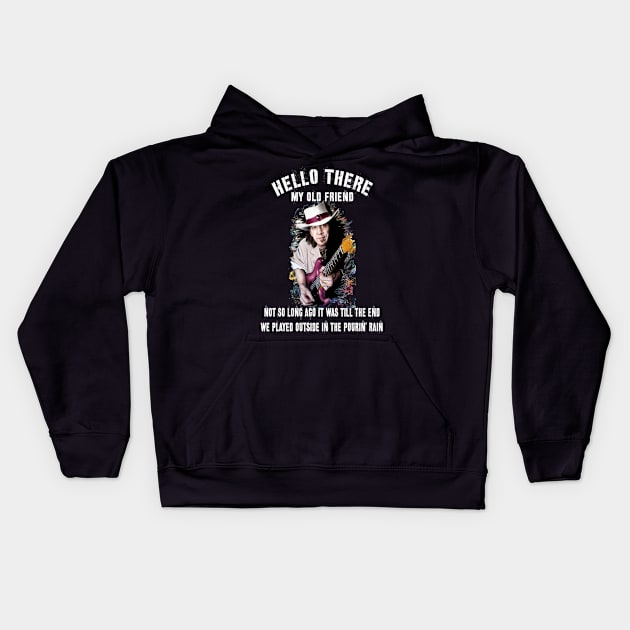 Stevie Ray Vaughan Kids Hoodie by xnewsomefiles